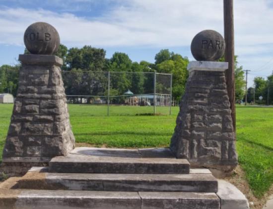 Stone Entryway to Kolb Park