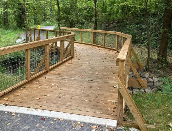 boardwalk on Peck Trail