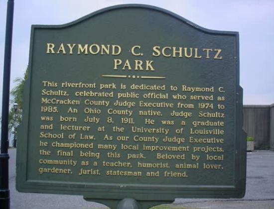 Marker at Schultz Park