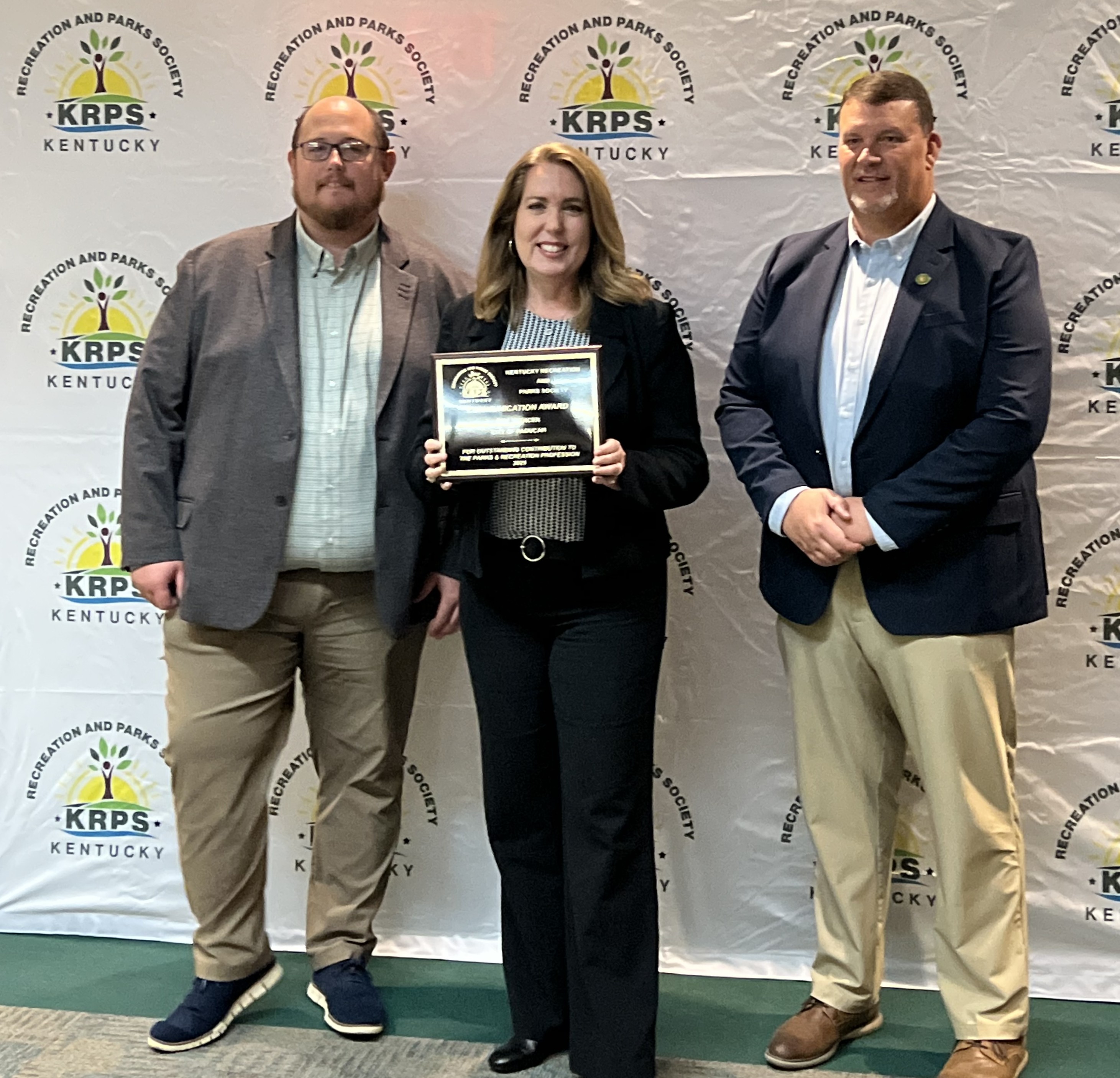 Communication Award presented to Pam Spencer